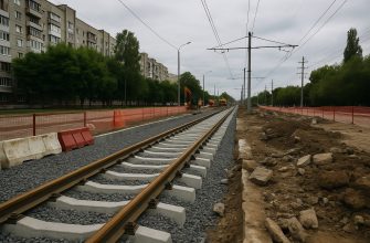 Замена трамвайных путей