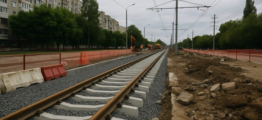 Замена трамвайных путей
